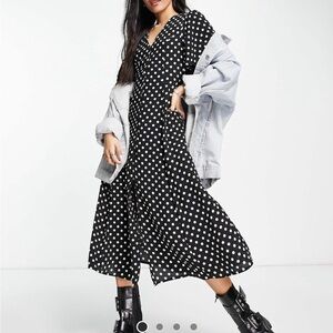 ASOS Design Polka Dot Maxi Dress